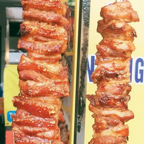 Hình ảnh Ba rọi nướng xiên 