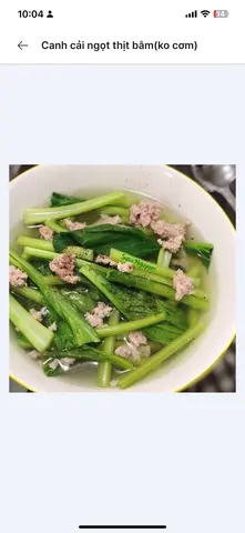 Hình ảnh Canh cải ngọt thịt bằm(ko cơm)