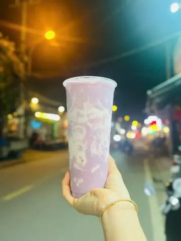 Hình ảnh trà sữa khoai môn sốt khoai môn tươi 