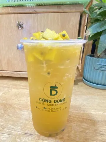 Hình ảnh Combo 2 ly trà trái cây size 700ml