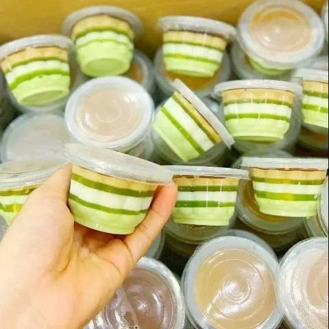 Hình ảnh Rau câu dừa - lá dứa- cafe