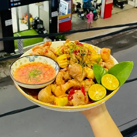 Hình ảnh  chân gà sốt thái nhỏ (rút xương)