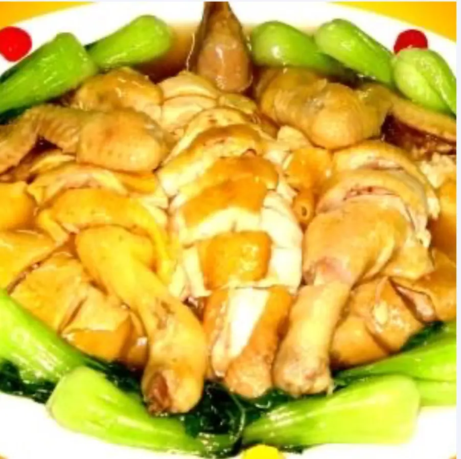 Hình ảnh Gà Tre Hấp Cải Thìa - Nhỏ