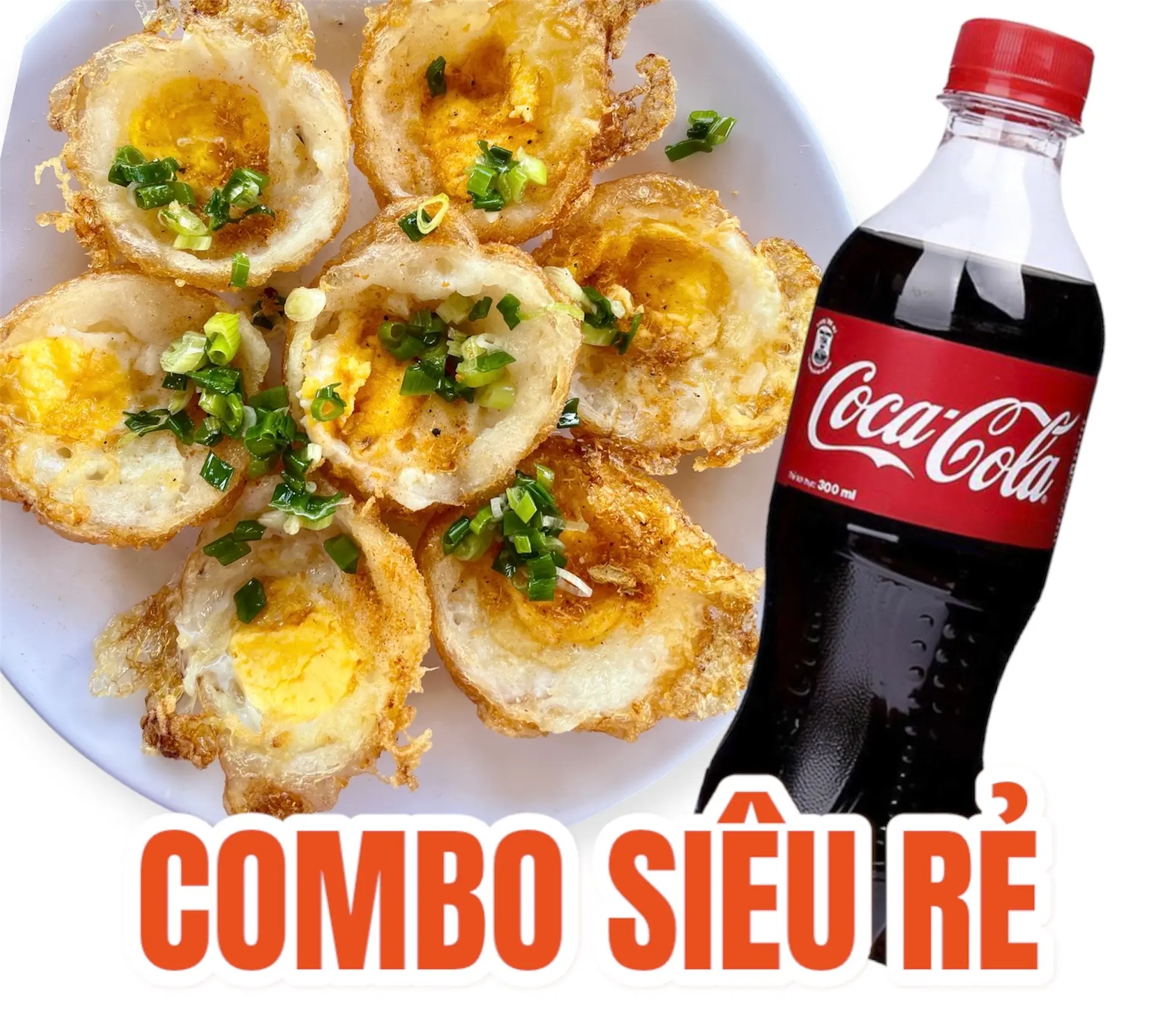 Hình ảnh Combo: Bánh Khọt Trứng (7 bánh) + 1 COCA 300ml - SIÊU RẺ