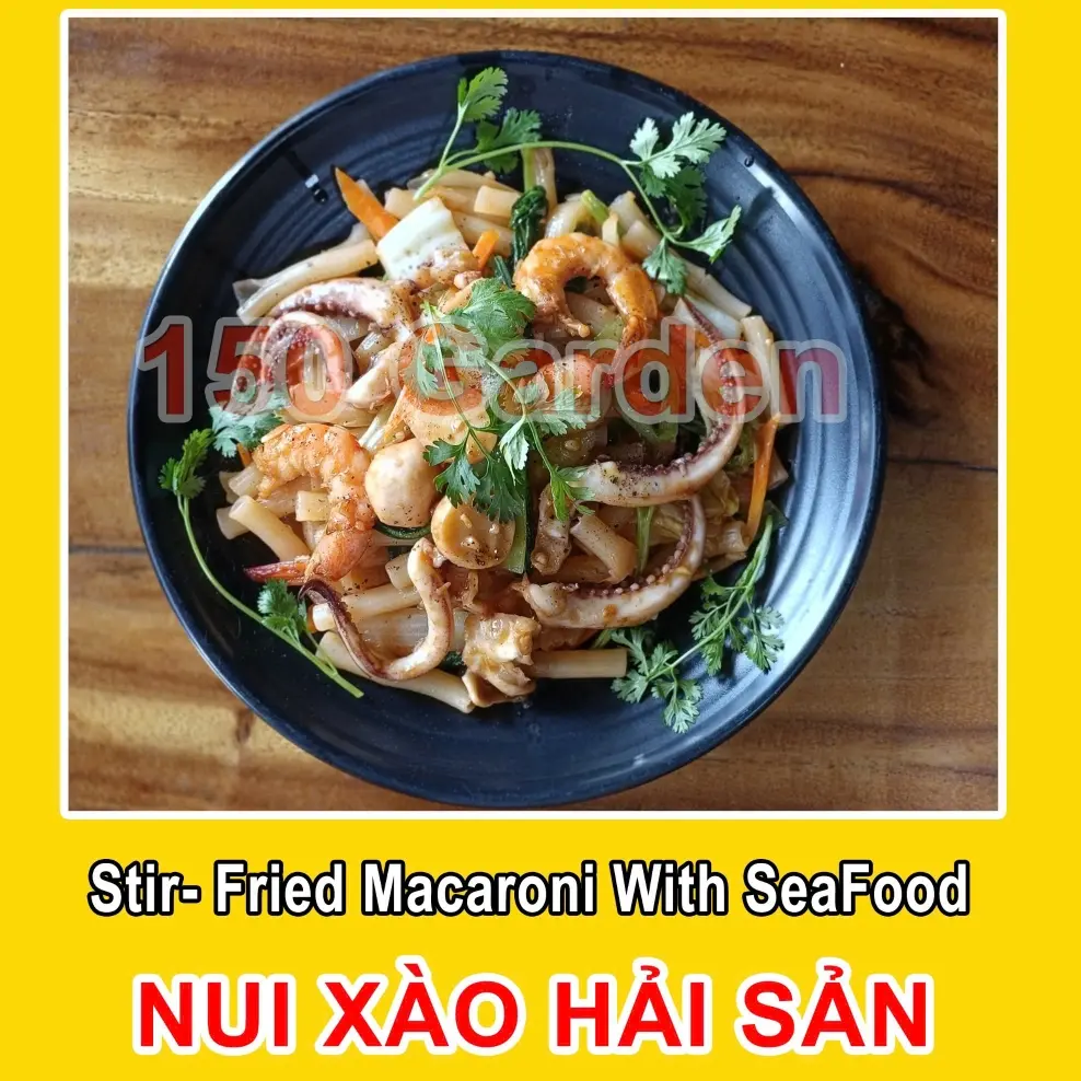 Hình ảnh Nui xào hải sản