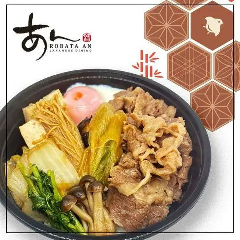 Hình ảnh Cơm tô Sukiyaki thịt bò và trứng lòng đào /"Beef Sukiyaki" Rice Bowl and solf boiled egg
