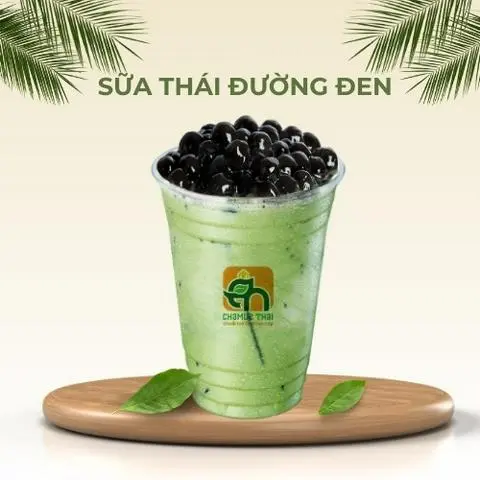 Hình ảnh Trà sữa Thái xanh đường đen