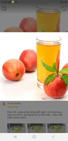 Hình ảnh nước ép Táo 