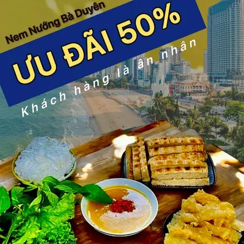 Hình ảnh Combo 1 phần nem nướng + 6 cây nem