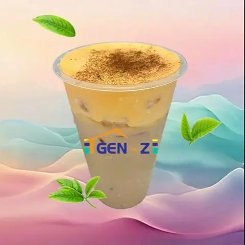 Hình ảnh Trà sữa kem vàng phô mai size L