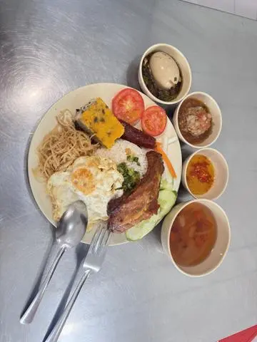 Hình ảnh cơm tấm sườn cọng , Trứng chưng tương