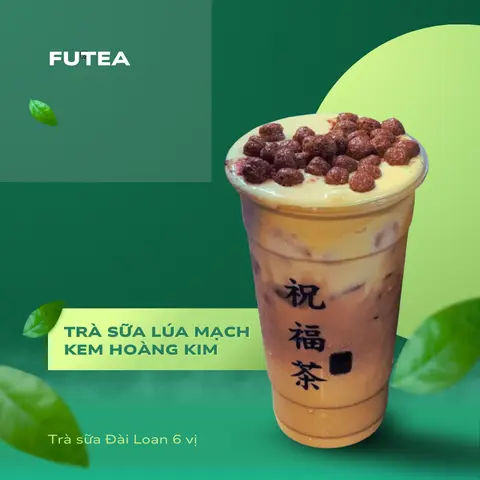 Hình ảnh Trà sữa Lúa mạch kem Hoàng Kim