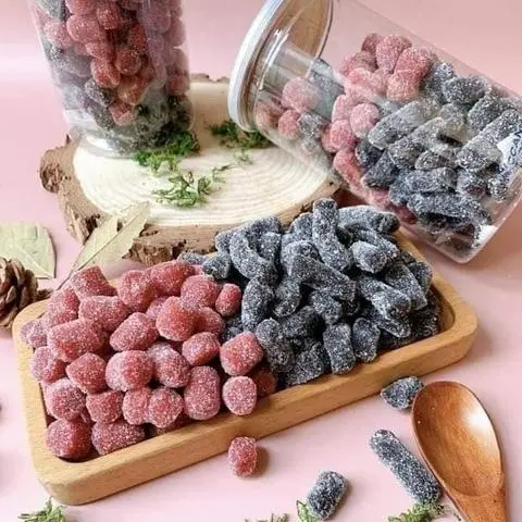 Hình ảnh Kẹo dâu tây + dâu tằm mix/ 1 hộp 300gr
