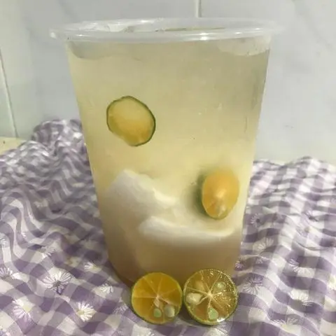 Hình ảnh Dừa tắc mứt táo - ly khổng lồ
