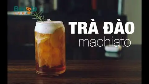 Hình ảnh Trà đào macchiato