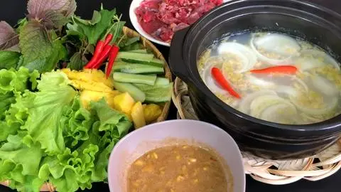 Hình ảnh óc tủy bò tiềm thuốc bắc 