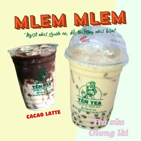 Hình ảnh Combo “Mlem Mlem” team hảo ngọt (1 Trà sữa olong Lài trân châu , 1 cacao latte)