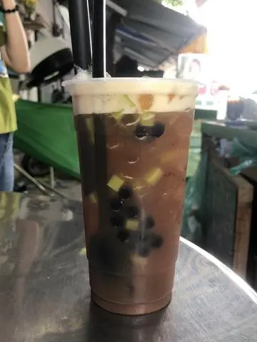 Hình ảnh Hồng trà mật ong sủi bọt