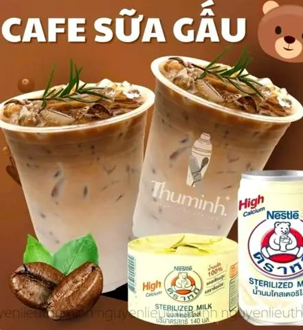 Hình ảnh Cafe sữa Gấu ly 700ml