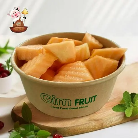 Hình ảnh Tô Trái Cây Tươi Gim - Dưa Lưới (400g)