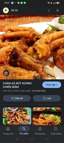Hình ảnh Chân gà cháy tỏi