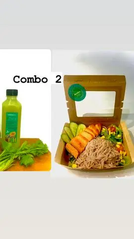 Hình ảnh Combo 2: 1 bún gạo lứt bò, 1 sweet green (thơm, cần tây)