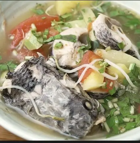 Hình ảnh Canh chua Đầu cá Lóc (không cơm)