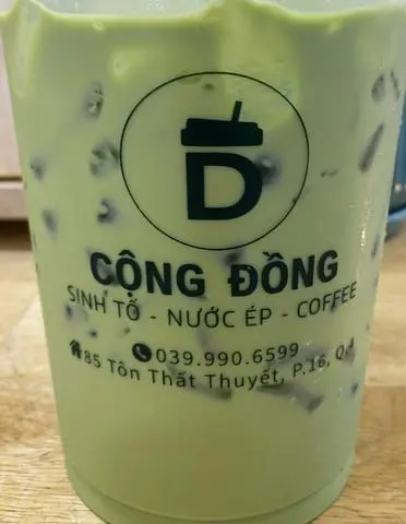 Hình ảnh Trà Sữa Thái Xanh không Topping ly 1000ml