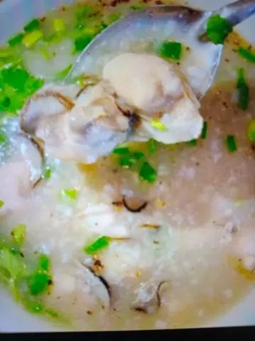 Hình ảnh cháo hàu +thịt bằm 