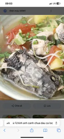 Hình ảnh canh chua đầu cá lóc 