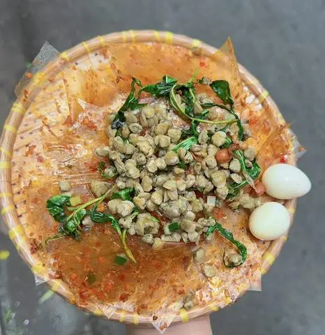 Hình ảnh Bánh Tráng Dẻo Sate Hến (Trộn Sẳn )