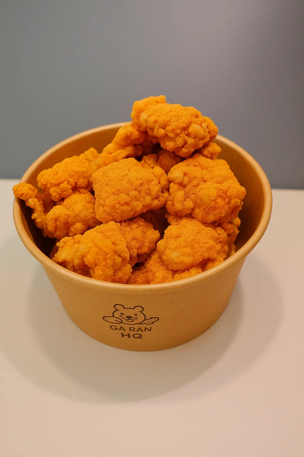 Hình ảnh Gà Rán Popcorn Cỡ Lớn Phủ Phô Mai Tuyết