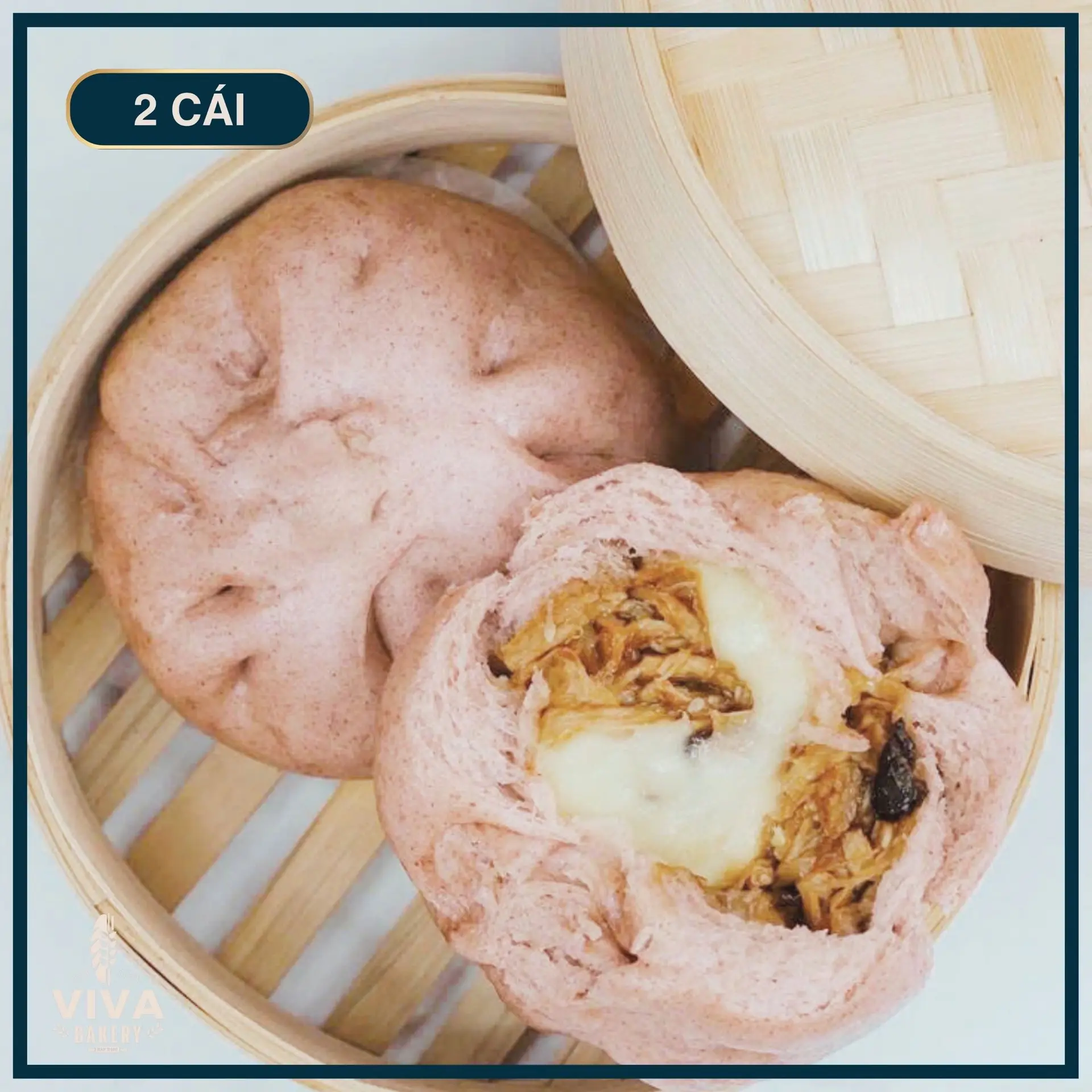 Hình ảnh Combo 2 Bánh Bao Gạo Lứt Gà Phô Mai