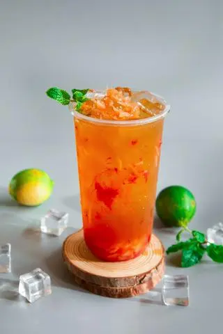 Hình ảnh Trà Bưởi Dâu Tây