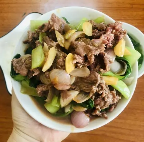 Hình ảnh Cải Thìa Xào Bò ( Ko Cơm )