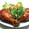 Hình ảnh Cơm Gà Mắm Tỏi Đùi - Cải Chua Xào