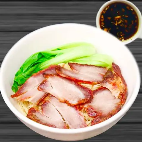 Hình ảnh Mì xá xíu - char siu with egg noodle