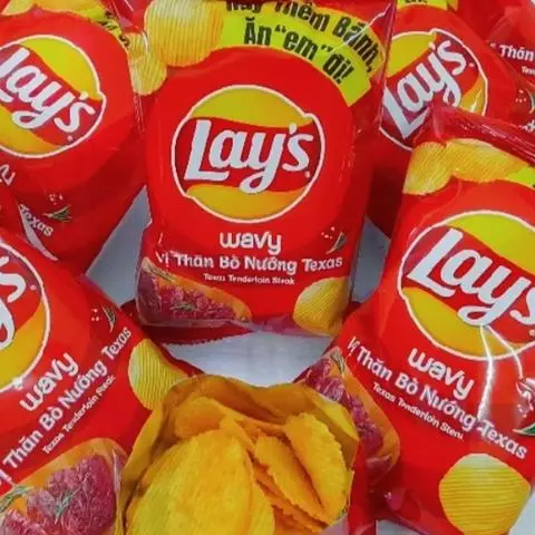 Hình ảnh Bánh Lay'S Khoai Tây Thăn Bò Nướng Texas Wavy 30g