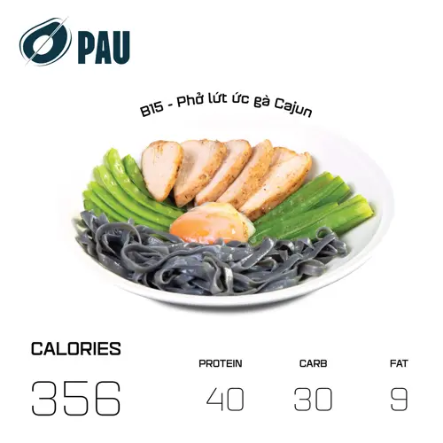 Hình ảnh B15 - Phở lứt ức gà Cajun