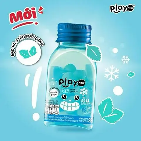 Hình ảnh Kẹo Play More vị Bạc Hà