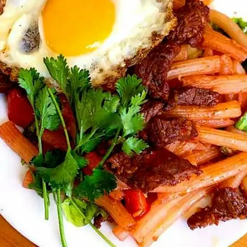 Hình ảnh Nui xào TRỨNG 