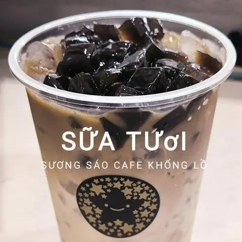 Hình ảnh Sữa tươi sương sáo cafe khổng lồ