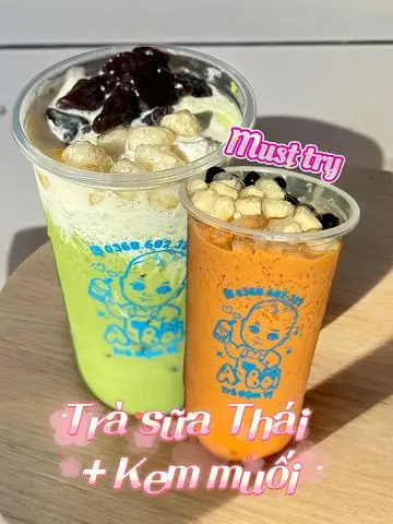 Hình ảnh Trà sữa thái xanh