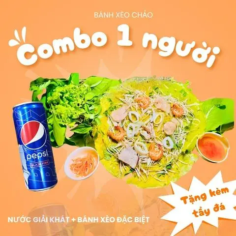 Hình ảnh [Deal Hot] Combo 1 Bánh Xèo Đặc Biệt + 1 Pepsi