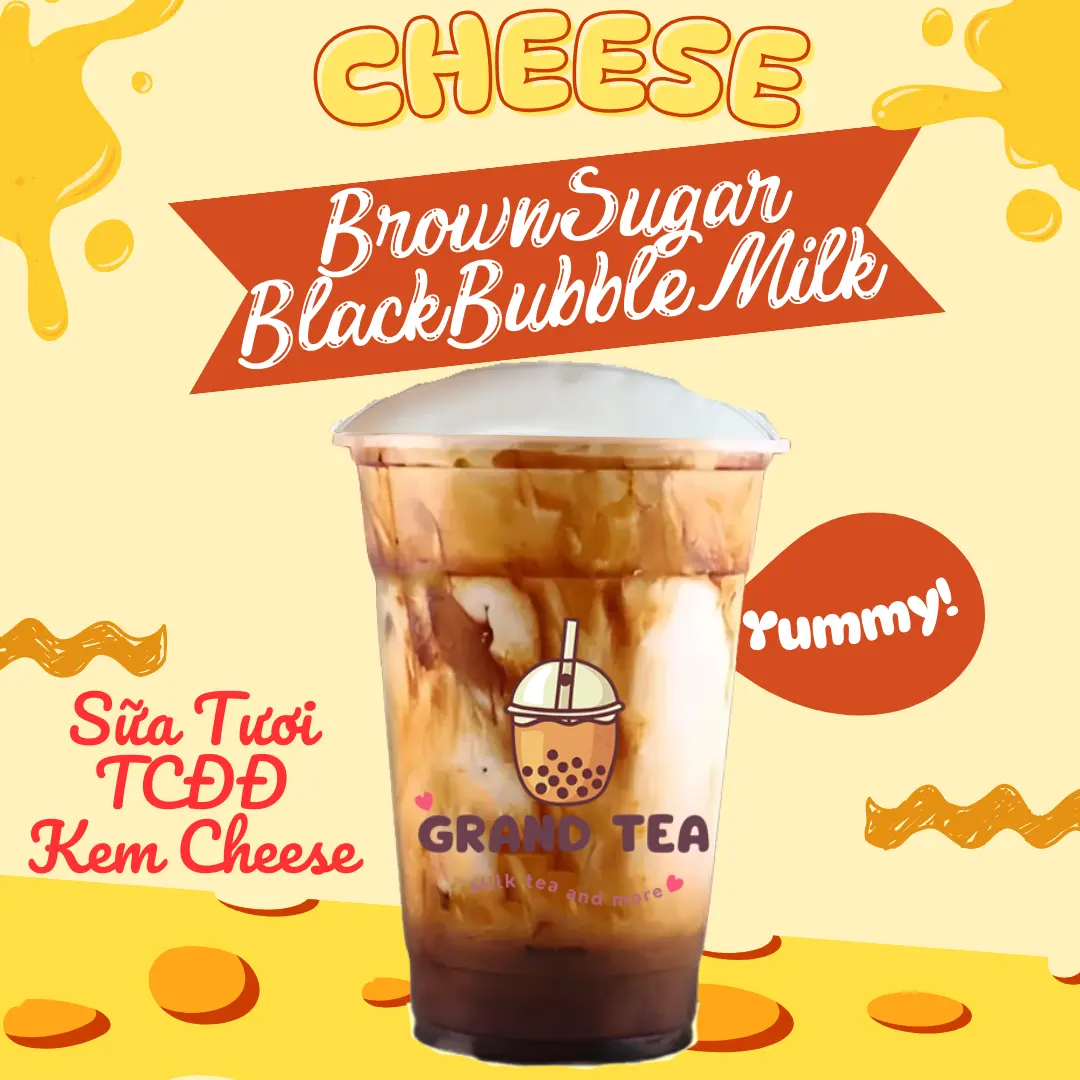 Hình ảnh Sữa Tươi Trân Châu Đường Đen 3Q Kem Cheese