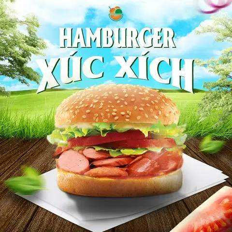 Hình ảnh Burger Xúc Xích