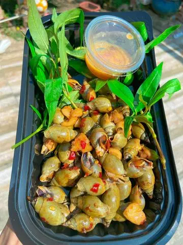 Hình ảnh ốc cà na rang muối