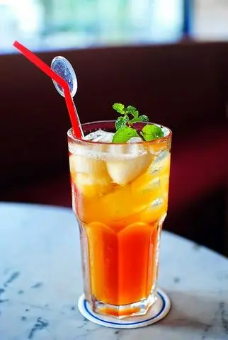 Hình ảnh trà vải tươi trân châu trắng