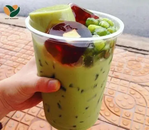 Hình ảnh Trà sữa matcha full topping