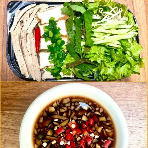 Hình ảnh Bún Nước Tương Chả Lụa & Đậu Hũ